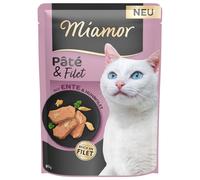 Miamor Pâté & Filet 30 x 85 g Umido gatto - con Anatra