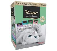 Miamor Ragù Royal Pacco misto 12 x 100 g Alimento umido per gatti - Mix in Salsa: Tacchino & Selvaggina, Tonno & Pollo, Anatra & Pollame, Pollo & Salmone