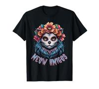 Miao Amigos, Halloween Sugar Skull Cat Art Maglietta