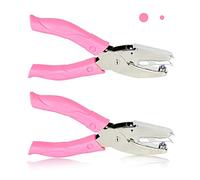 MIAO JIN 2Pcs 1/16"e 1/8" Palmare Metallo Hole Punch per DIY Craft Carta Scrapbook Puncher Piccolo Cerchio A Forma di Strumento Mano con Grip