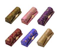 MIAO JIN Custodia per rossetto con specchio, Colore casuale., (6) stampa floreale