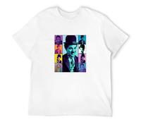 MIAOCHEN T-Shirt da Uomo Chaplin Actor Individuality Charlie Smiles Nero XXL