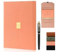 MIAOKE Diario In Pelle Con Copertina Rigida Per Uomo E Donna, Taccuino A 6 Anelli Ricaricabile Con Tasca E Chiusura Magnetica, Ideale Per Scrivere, Set Di Quaderni