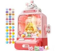 MIAOKE Grande macchina a artigli per bambini, console di gioco musicale elettronica arcade con suono regolabile, regalo di Natale e compleanno per bambini, include 30 giocattoli e 20 uova a sorpresa