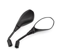 MIAOLISI Moto Specchietto Laterale per G650GS F650GS F700GS F800GS F850GS R1200GS Nero Universale 10mm Specchietti Retrovisori Moto Nero Specchietti Laterali Scooter