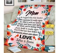 MIAOMANSENSTORE Coperta in pile con nome personalizzato, lettera d'amore, grazie per tutto quello che fai, regalo per nonna. Coperta in pile.
