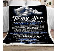 MIAOMANSENSTORE Coperta personalizzata per i regali di mia nipote, da nonna, nonno, ti auguro la forza, aquila, regali di compleanno per nipote, coperta in pile di Natale