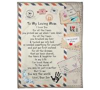 MIAOMANSENSTORE Coperta personalizzata per la mia figlioccia dalla madrina Ogni volta che ti senti lupo Regali di compleanno per la figlioccia Laurea Natale Coperta in pile personalizzata