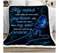 MIAOMANSENSTORE Coperta personalizzata per la mia figlioccia, regalo da zia, con farfalle floreali, regali di compleanno per la figlioccia, laurea, Natale, coperta in pile personalizzata