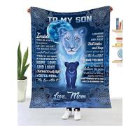 MIAOMANSENSTORE Coperta personalizzata per la mia mamma da figlia figlio legno tutto ciò che sono mi hai aiutato a essere mamma compleanno festa della mamma natale coperta in pile