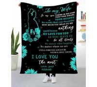 MIAOMANSENSTORE Coperta personalizzata per la mia nonna, regalo da nipote, coperta floreale Sei bellissima, regalo per la nonna, festa della mamma, compleanno, Natale, coperta in pile.