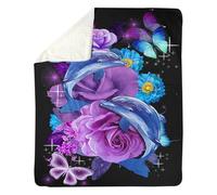 MIAOMANSENSTORE Coperta personalizzata per la mia nonna, regalo da nipote, nipote, fiore, sei bellissima, regalo per la festa della mamma, compleanno, Natale, coperta in pile.