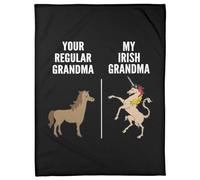 MIAOMANSENSTORE Coperta personalizzata per la mia nonna, regalo da nipote, regalo di compleanno per la nonna, festa della mamma, Ringraziamento, Natale, coperta in pile personalizzata