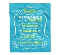 MIAOMANSENSTORE Coperta personalizzata per mia figlia, da parte della mamma, lettera per posta aerea, bacio, abbraccio, ti amo, figlia, compleanno, Natale, coperta in pile personalizzata.