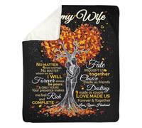 MIAOMANSENSTORE Coperta personalizzata per mia nipote da nonna nonno lupo luna il mio amore per te è per sempre nipote compleanno natale coperta in pile personalizzata