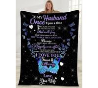 MIAOMANSENSTORE Coperta personalizzata per mia nipote da nonno nonna Wood Tu sei il mio sole, ti amo nipote, compleanno, Natale, coperta in pile per letto