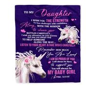 MIAOMANSENSTORE Coperta personalizzata per mia nipote da zia zia zio ti auguro la forza unicorno nipote compleanno laurea Natale coperta in pile personalizzata