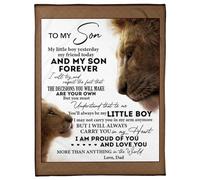 MIAOMANSENSTORE Coperta personalizzata per mia nipote da zia zio, fai del tuo meglio, ridi, ama, vivi, lupo, compleanno, laurea, Natale, coperta in pile per letto personalizzata.