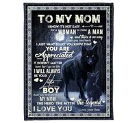 MIAOMANSENSTORE Coperta personalizzata per mia nipote, ti amo per sempre, da nonna, tigre bianca, regalo di compleanno per nipote, laurea, coperta in pile di Natale