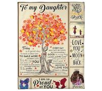 MIAOMANSENSTORE Coperta personalizzata per mia nipote, vichinga, non ti senti mai sola, Odino, rune norrene scandinave, compleanno nipote, Natale, coperta in pile per letto personalizzata