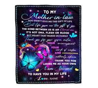 MIAOMANSENSTORE Coperta personalizzata per mio figlio da mamma papà madre legno io sono la tempesta figlio compleanno laurea Natale coperta in pile personalizzata