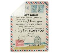 MIAOMANSENSTORE Coperta personalizzata per mio figlio dalla mamma Prometti di amarti figlio Compleanno Laurea Natale Coperta in pile per letto personalizzata