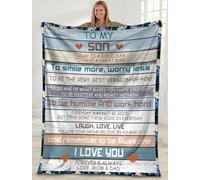 MIAOMANSENSTORE Coperta personalizzata per mio nipote da zia zio Quando i problemi della vita cercano di spaventarti lungo la strada Regali di compleanno per nipote aquila Coperta in pile di Natale