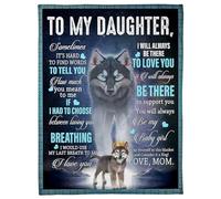 MIAOMANSENSTORE Coperta regalo personalizzata per la mia figlia bonus dalla matrigna Non sentirti mai sola Coperta in pile personalizzata per compleanno e Natale della figliastra del leone