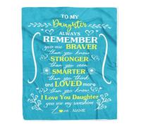 MIAOMANSENSTORE Coperta vichinga personalizzata per mia figlia da papà, papà, sono così orgoglioso di te, rune vichinghe, compleanno, Natale, coperta in pile per letto personalizzata