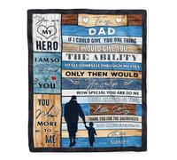 MIAOMANSENSTORE Personalized Airmail To My Son In Law Blanket From Mother In Law Lion Thank You Letter Air Mail Son In Low Birthday Christmas Customized Fleece Blanket