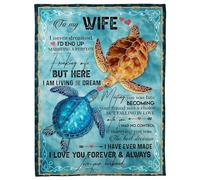 MIAOMANSENSTORE Personalized Blanket To My Wife I Didn'T Marry You So I Could Live With You I Married You Fleece Blanket