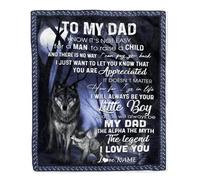MIAOMANSENSTORE Personalized To My Brother Blanket From Sister Air Mail Letter I Love You Brother Birthday Christmas Thanksgiving Customized Fleece Blanket