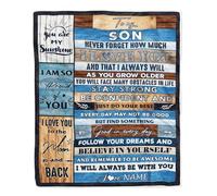 MIAOMANSENSTORE Personalized To My Brother Blanket From Sister Mail Letter Brother Birthday Graduation Christmas Customized Fleece Blanket