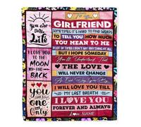 MIAOMANSENSTORE Personalized To My Girlfriend Blanket From Boyfriend Wood Never Forget That I Love You Girlfriend Anniversary Valentines Day For Her Christmas Fleece Blanket