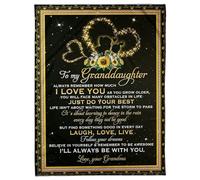 MIAOMANSENSTORE Regali personalizzati per mia sorella da parte di mio fratello, coperta abbracciata, regali di compleanno per sorella, laurea, coperta in pile personalizzata per Natale