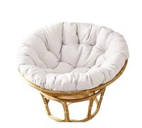 MIAOMI Cuscino per Sedia Papasan Rotonda da Giardino | Cuscino per Altalena In Rattan per Interni ed Esterni Resistente All'acqua | Comodi Cuscini Trapuntati per Mobili da Giardino