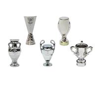 MIAOWR Modello Mini Trofeo da Calcio, Set da 5 Pezzi, Materiale Solido Interamente in Metallo, Souvenir da Collezione dei Campioni, Regali per I Fan,B