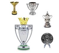 MIAOWR Modello Mini Trofeo da Calcio, Set da 5 Pezzi, Materiale Solido Interamente in Metallo, Souvenir da Collezione dei Campioni, Regali per I Fan,A