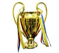 MIAOWR Trofeo Europa Calcio Oro Collezione Campioni di Calcio Decorazioni per La Casa in Ufficio Regali per I Fan,16cm/6.3in