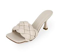 MIAOZHANG Pantofole con Tacco da Donna Sandali Intrecciati Casual Scarpe Donna per Ufficio,2,EU 39
