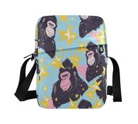 miaozhen 80s blu gorilla starsmessenger borsa per le donne crossbody piccole borse a tracolla per le donne cinghia regolabile per sport all'aria aperta sport all'aria aperta