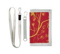 miaozhen Animal Monkey Tradizionale Nordic San Valentino Oro trifold minimalista portafoglio regali per giovani Trendy casual uomini portafoglio con cordino carteras para hombres, scimmia animale