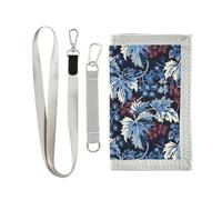 miaozhen Art Grape Blu Rosso Nero portafoglio sottile per gli uomini per maschio pop robusto portafoglio sottile uomo con cordino billetera tarjetero para hombre