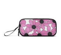 miaozhen Astucci in nylon per studenti universitari Susan dagli occhi neri linea semplice arte Valentinesnes pesca astuccio grande capacità con cerniera borsa di cancelleria per scuola preppy