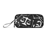 miaozhen Astuccio in nylon astuccio astuccio anime costellazione in bianco e nero ad alta capacità astuccio cancelleria per liceo teen estuche para