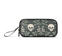 miaozhen Astuccio in nylon per adolescenti William Morris Style Pirati verde scuro grande capacità astuccio organizzatore scuola cancelleria per scuola preppy adolescenti estuche para
