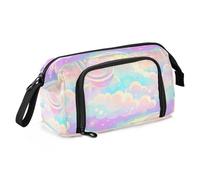 miaozhen Astuccio per matite di grande capacità, astuccio portatile per penne, trucchi per bambini, scuola preppy a pastello arcobaleno cielo lapiceras para ninas