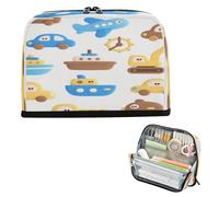 miaozhen astuccio per matite di grande capacità con scomparto organizer scatola per gli uomini preppy forniture scolastiche carino cartone animato colorato navi e auto estuchera para lapices