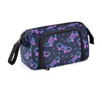 miaozhen astuccio per matite di grande capacità per bambini astuccio leggero stand up astuccio per studenti universitari scuola superiore colorato neon fluorescente skateboard cartucheras para el