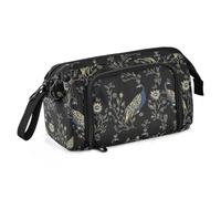 miaozhen Astuccio per matite di grande capacità per bambini con slot astuccio con cerniera per infermiere liceo elegante pavoni motivi floreali cartuchera escolar para lapices